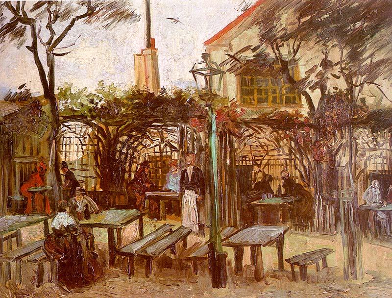 Vincent Van Gogh Terrace of the Cafe on Montmartre oil painting picture